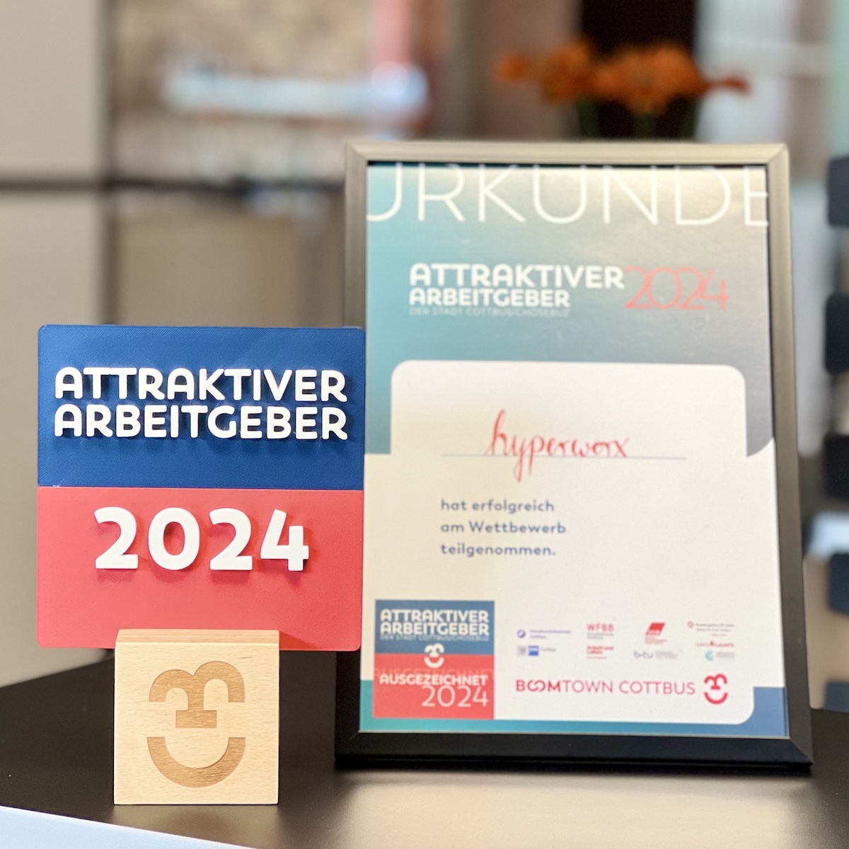 Auszeichnung &quot;Attraktiver Arbeitgeber 2024&quot;